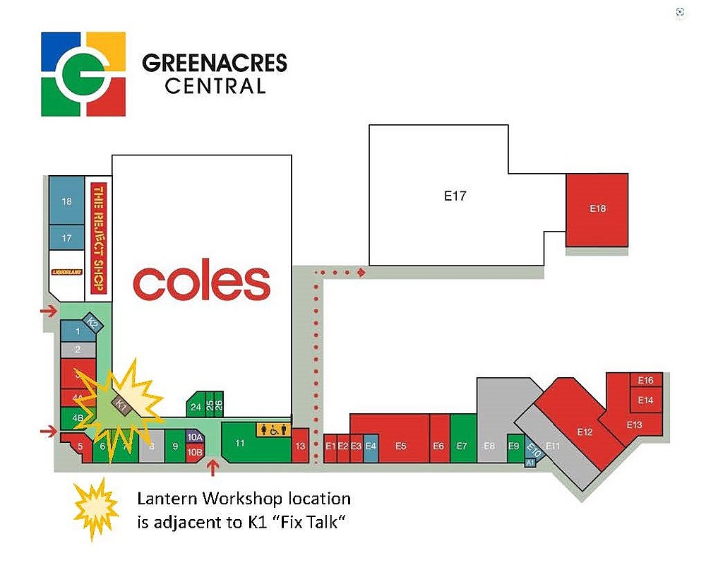 Map of Greenacres Shopping Centre