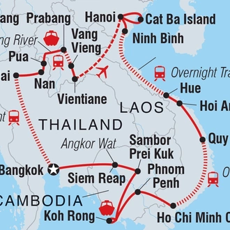 tourhub | Intrepid Travel | Epic South East Asia | Tour Map