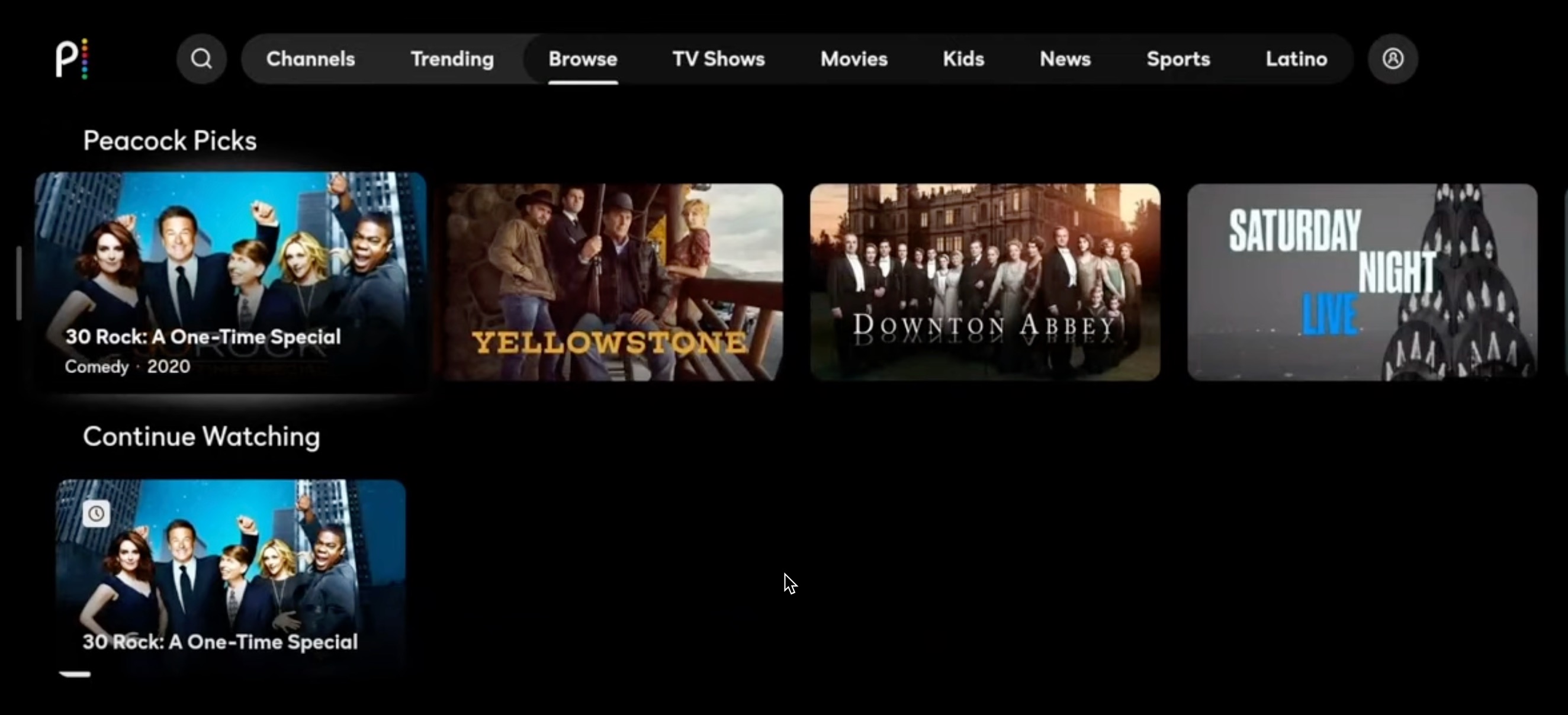 Launch your favorite movie on Peacock TV