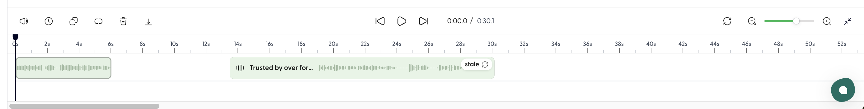 Change speed of a clip