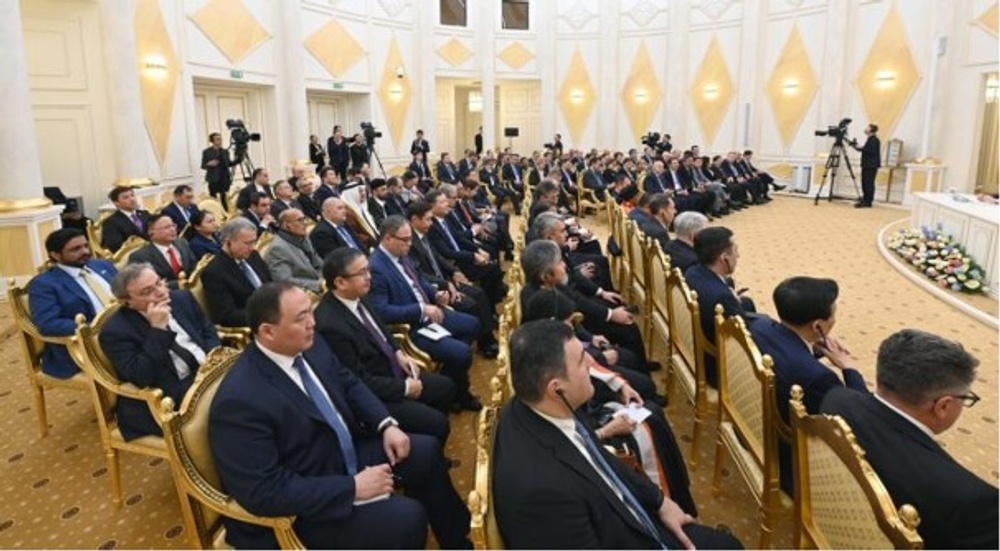 Representatives of diplomatic missions in a meeting at Akorda Presidential Palace. Photo credit: Akorda press service.