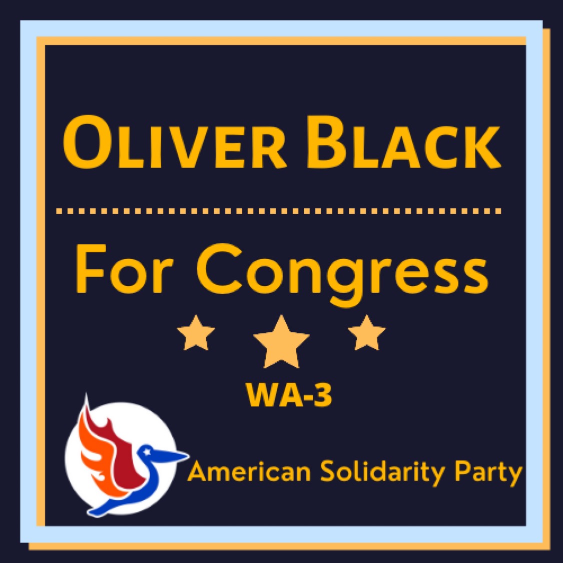 Black for Congress 2022 logo