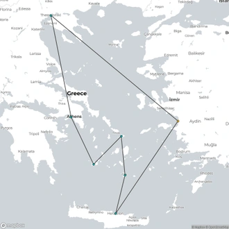 tourhub | Celestyal Cruises | Idyllic Greece 2025 -7Nights | Tour Map