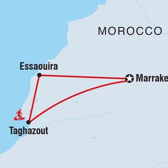 tourhub | Intrepid Travel | Five Days in Morocco | Tour Map