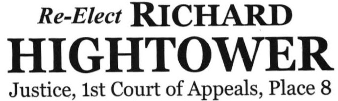 Richard Hightower for Justice Campaign logo