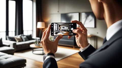 Représentation de la formation : Réussir ses photographies immobilier avec son smartphone et les diffuser sur les Reseaux Sociaux