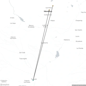 tourhub | Signature DMC | 3-Days Getaway for Wine lovers - Mendoza Experience! | Tour Map