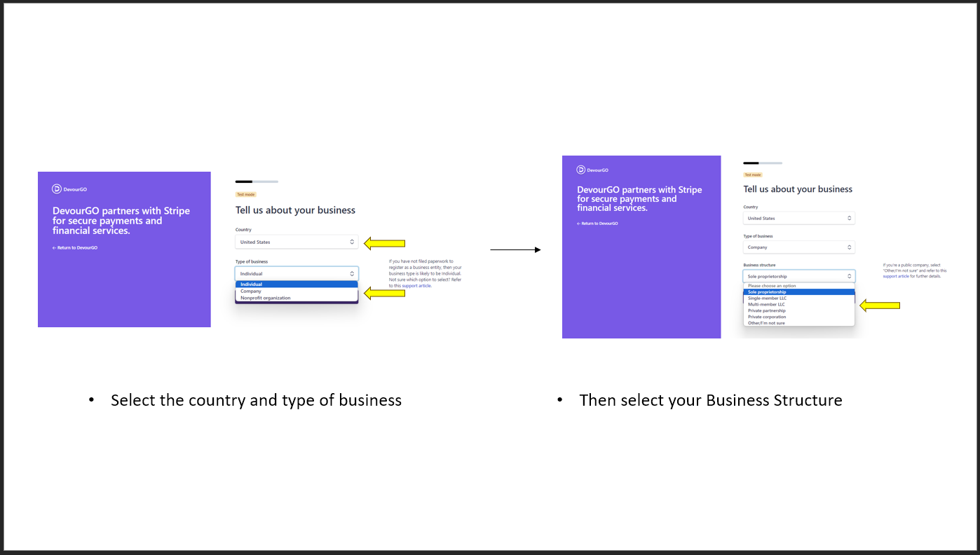 Stripe Set Up Walkthrough 