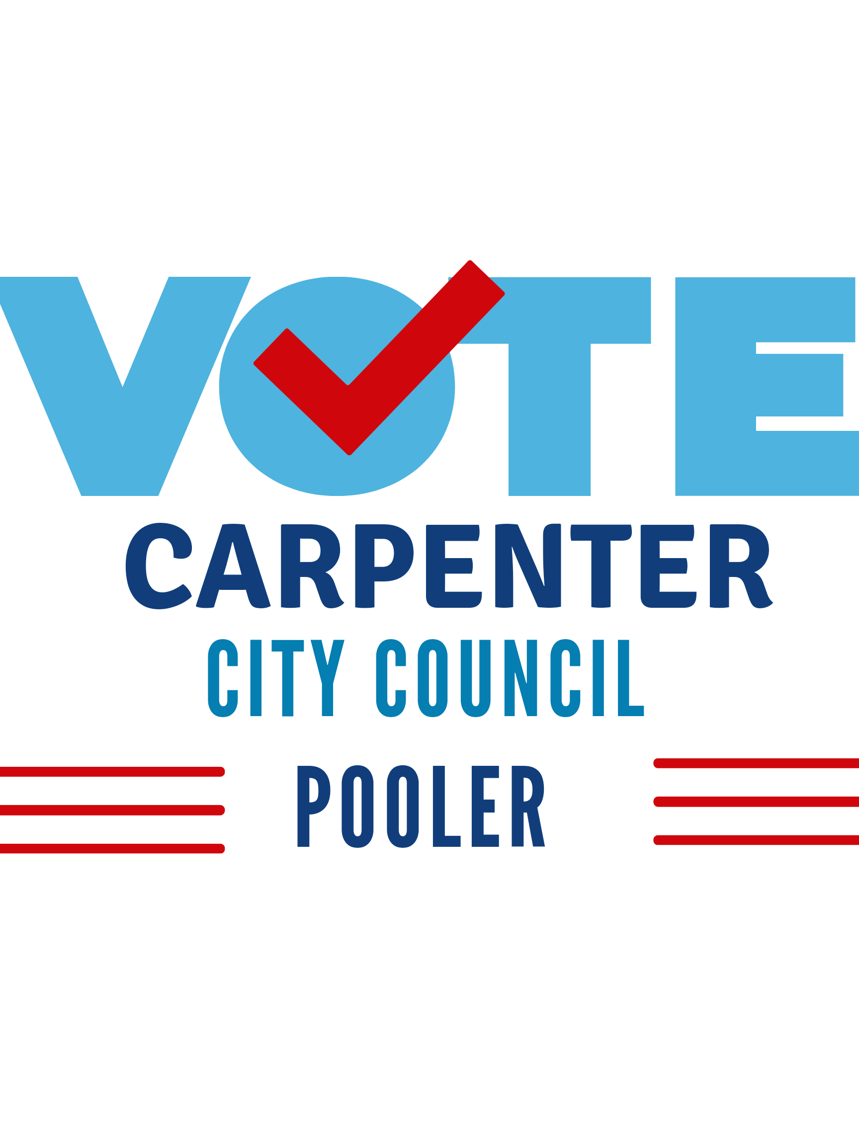 M Carpenter for Pooler City Council logo