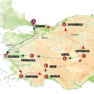 tourhub | Europamundo | Aegean Dream | Tour Map