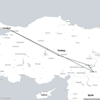 tourhub | Fez Travel | 2025 - Fire of Mesopotamia Tour | Tour Map