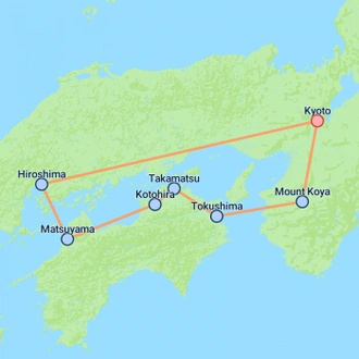 tourhub | On The Go Tours | Japan Hidden Gems & Highlights - 13 days | Tour Map