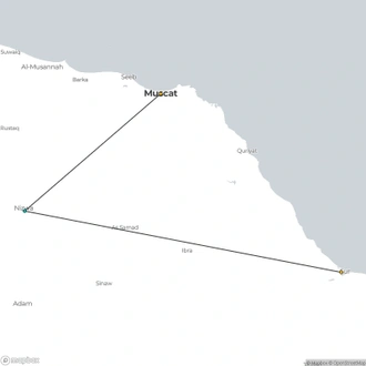 tourhub | Today Voyages | Discover Oman Superior | Tour Map