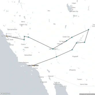 tourhub | Today Voyages | Classic West XL | Tour Map