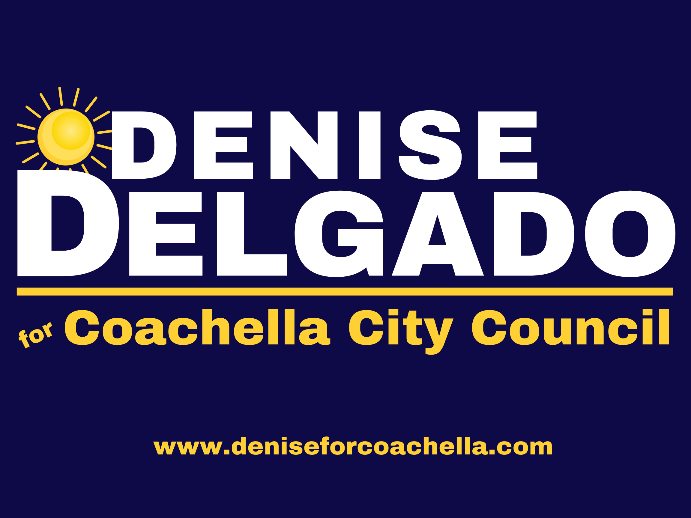 Denise Delgado for Coachella City Council 2024 logo