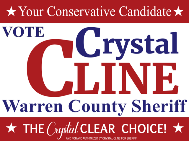 Crystal Cline for Warren County Sheriff logo