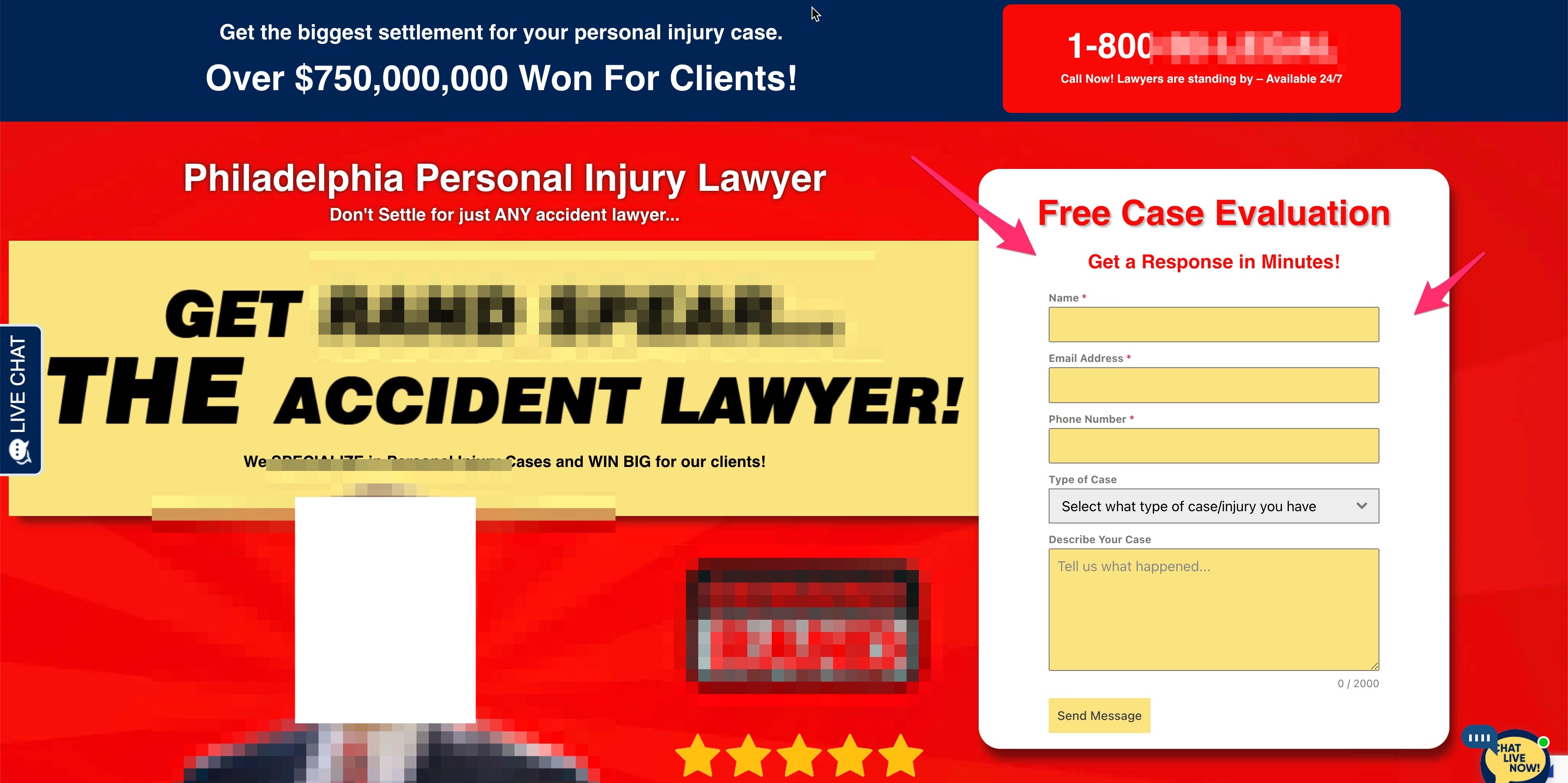 The Distracting Landing Page Form: Floating in a Whirlpool of Yellow and Red