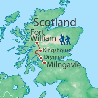tourhub | Walkers' Britain | West Highland Way - 10 Days | Tour Map