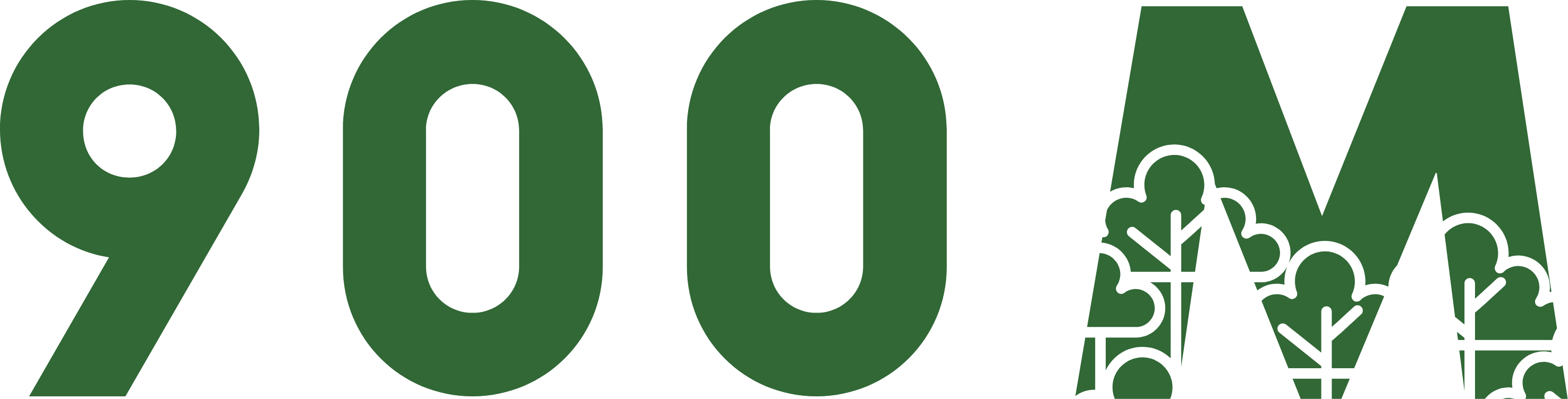 900M logo