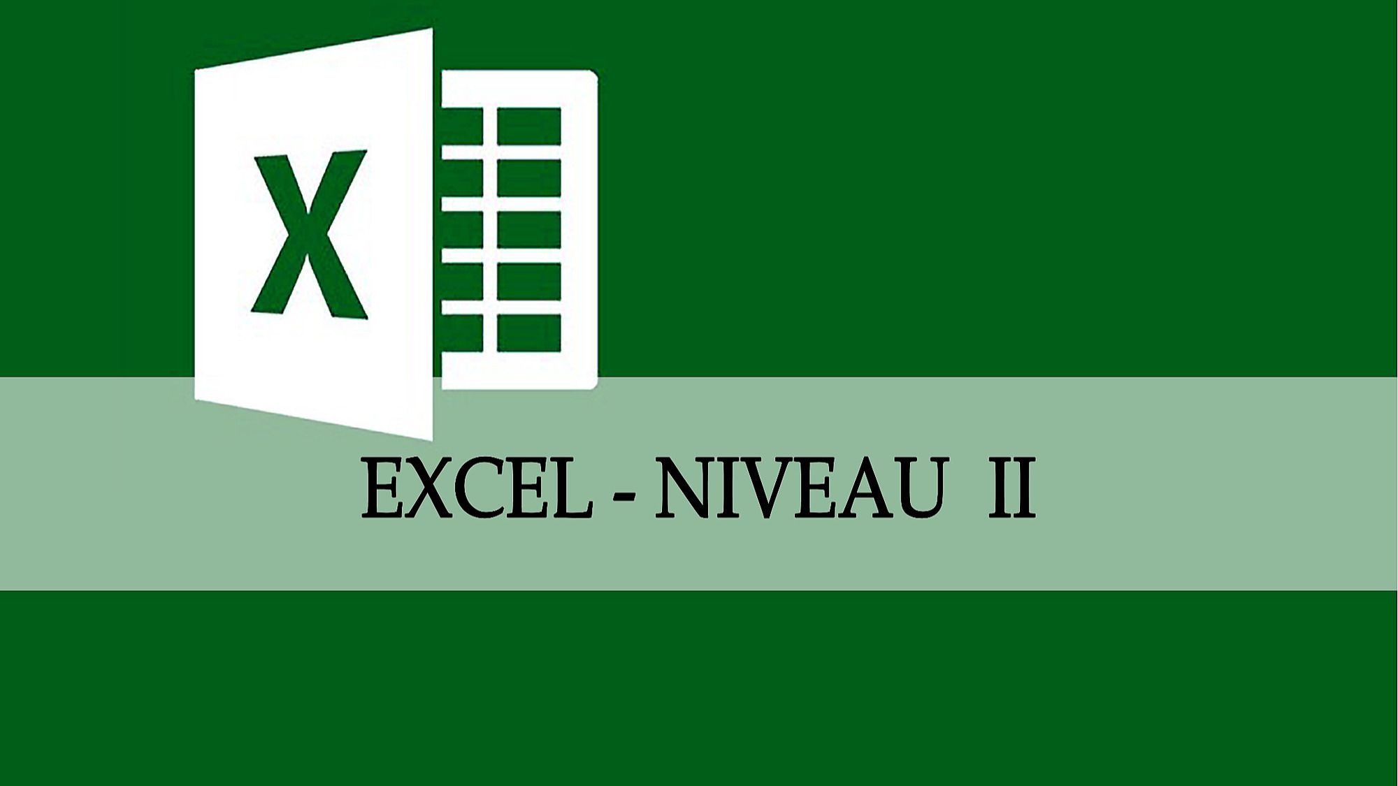 Représentation de la formation : Excel Basique