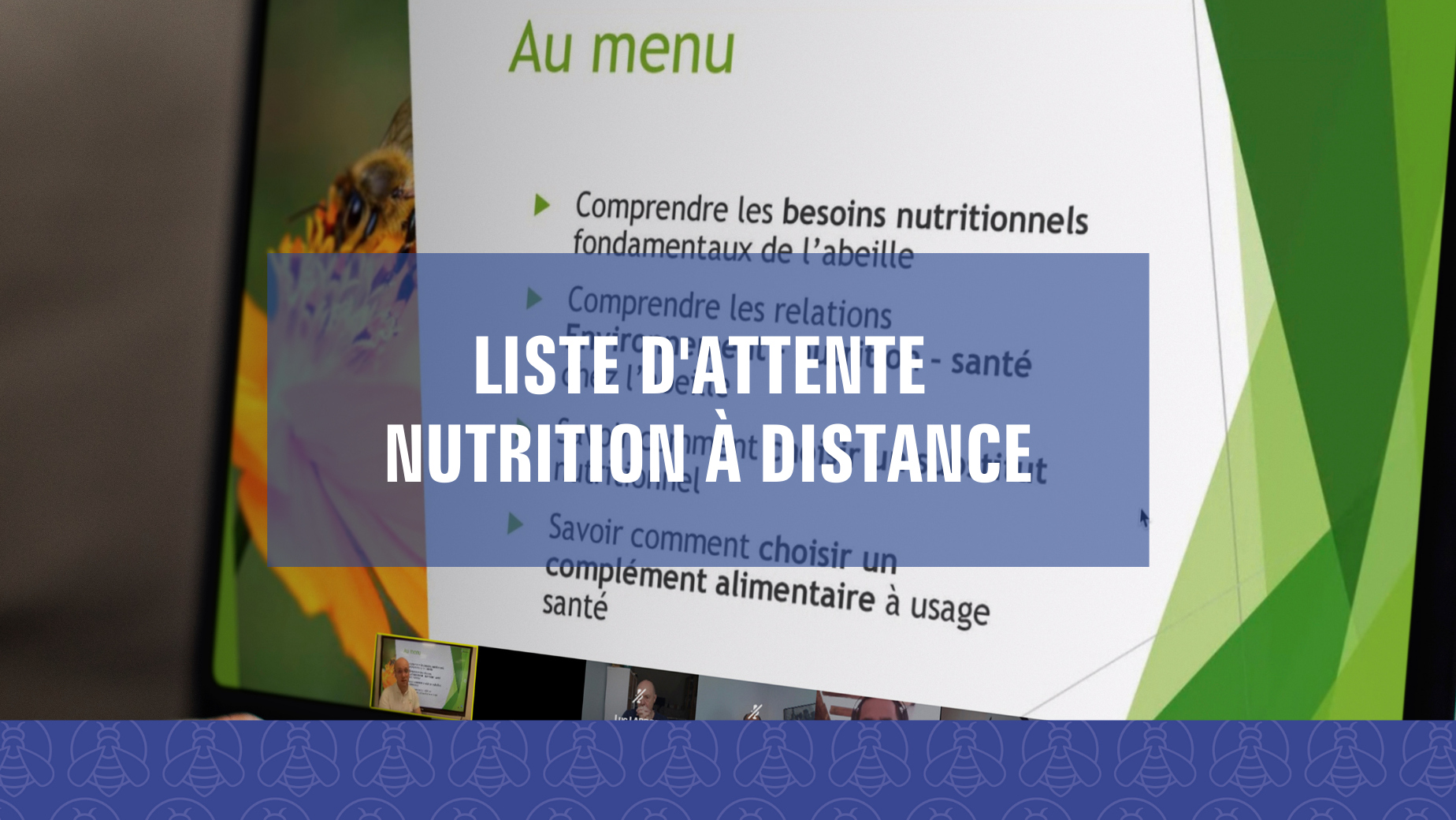 Représentation de la formation : Nutrition et stratégies de nourrissement - Classes virtuelles (Liste d'attente)