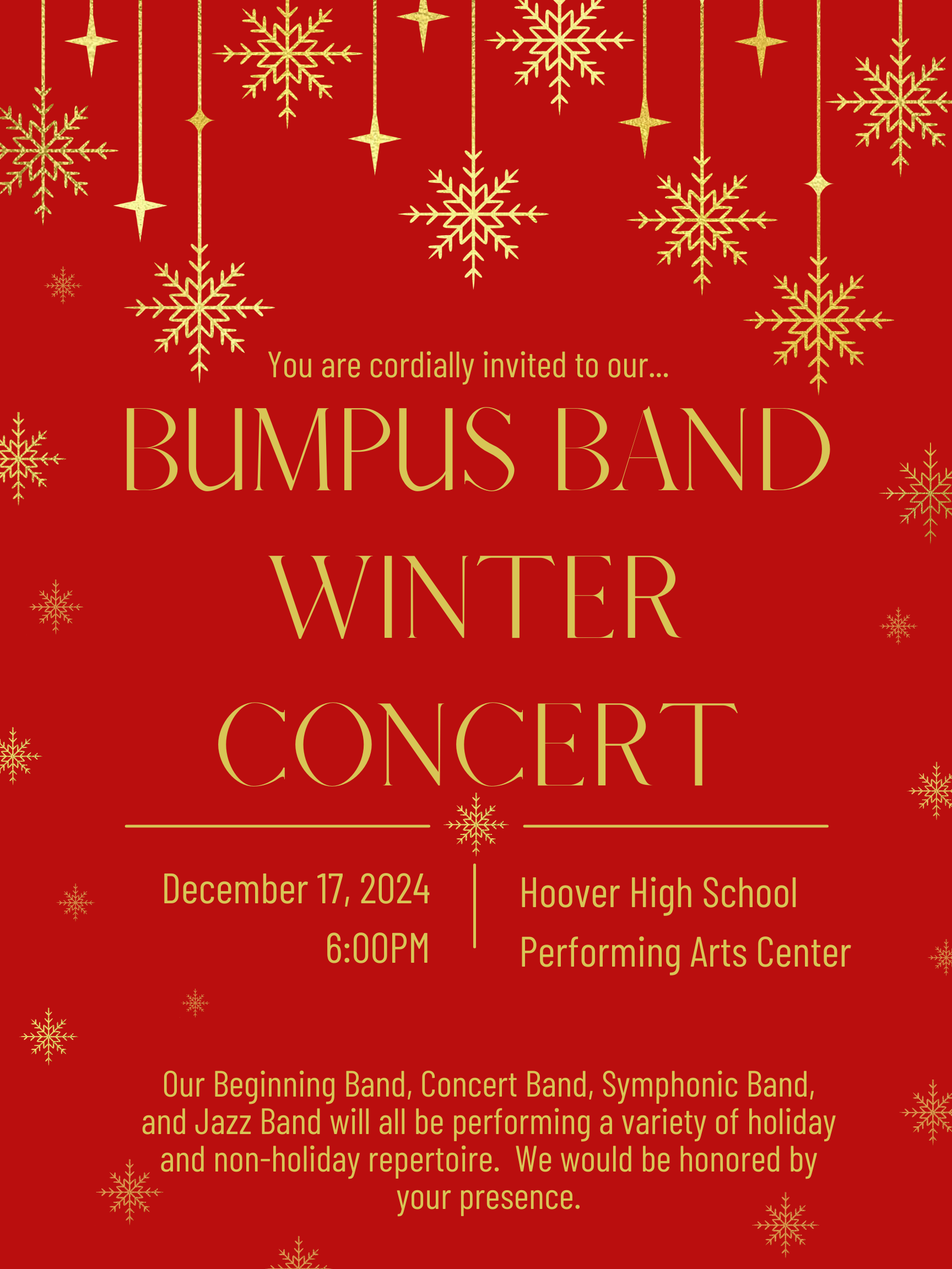 Bumpus Winter Band Concert