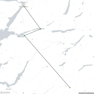 tourhub | The Natural Adventure | West Highland Way, Tyndrum to Fort William | Tour Map