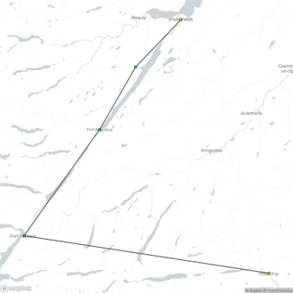 tourhub | Walkers' Britain | Scottish Highlands Cycle | Tour Map