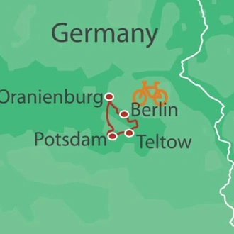 tourhub | UTracks | Berlin Wall Trail Cycle | Tour Map