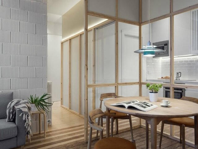 desain interior apartemen kaca