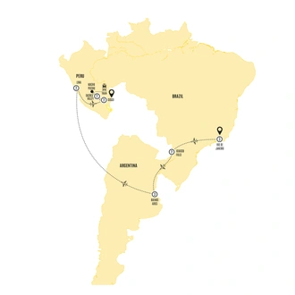 tourhub | Costsaver | South America Discovery | Tour Map