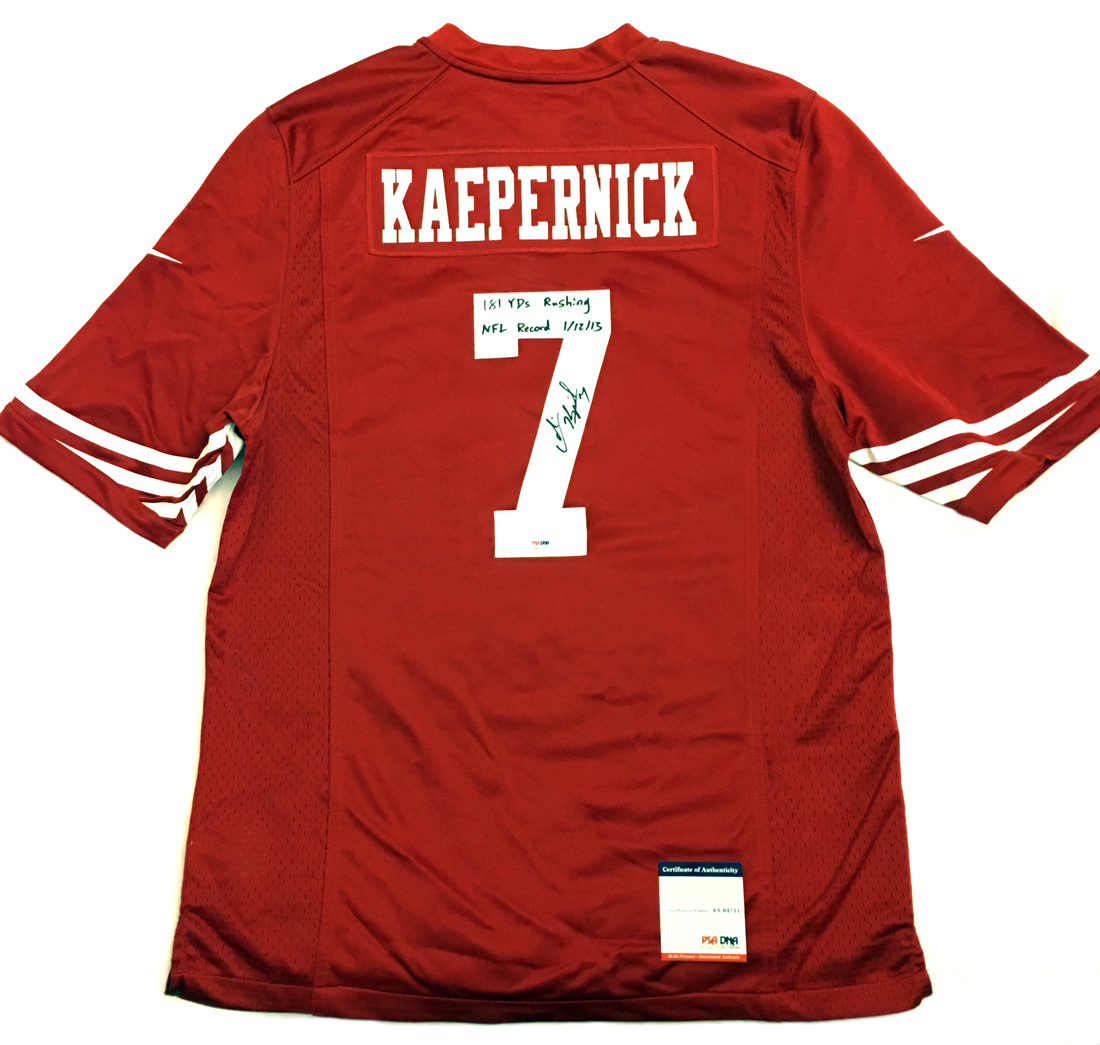 Colin Kaepernick Autographed Jersey 