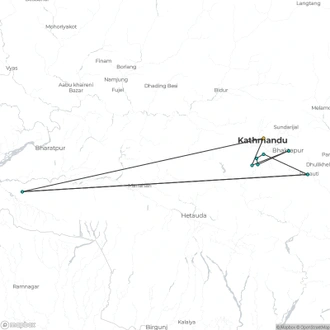 tourhub | Crooked Compass | Soul of Nepal | Tour Map