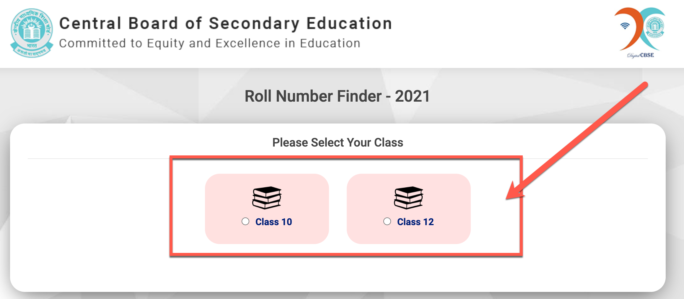 Select Your Class 10 or Class 12