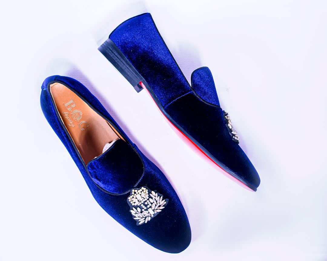 DILLION CREST VELVET LOAFERS - B.O.G LUXURY | Flutterwave Store