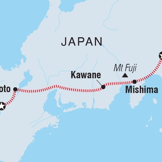 tourhub | Intrepid Travel | Japan Highlights | Tour Map