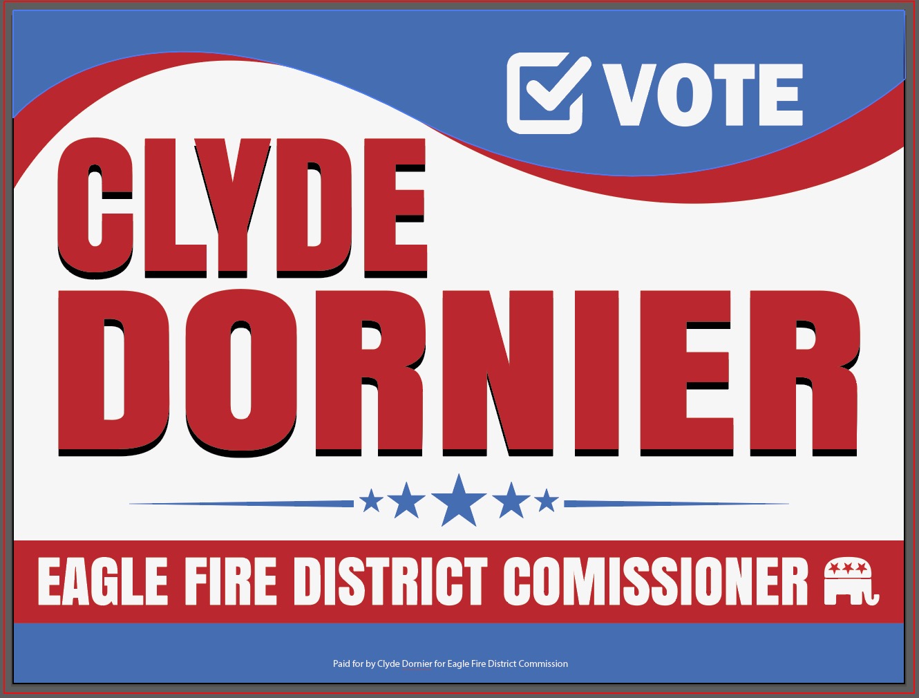 Clyde Dornier for Eagle Fire Comm logo