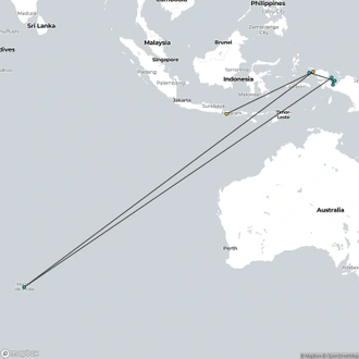 tourhub | Aurora Expeditions | Idyllic Raja Ampat & Cenderawasih Bay | Tour Map