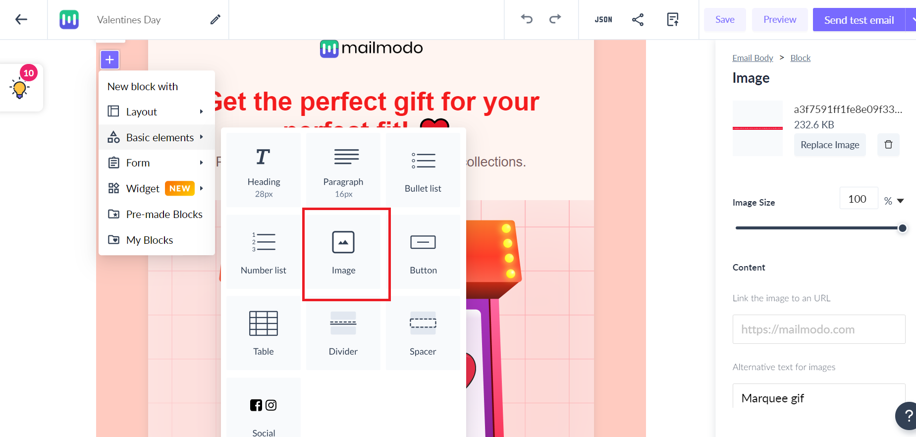 How to add a video thumbnail to a template in Mailmodo?