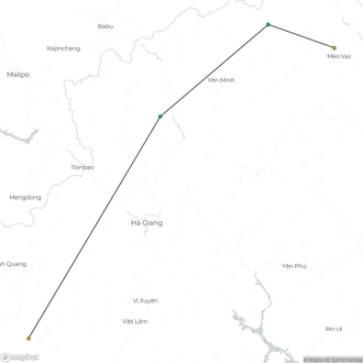 tourhub | Mr Linh's Adventures | 6-day Trekking in Ha Giang - Hoang Su Phi | Tour Map