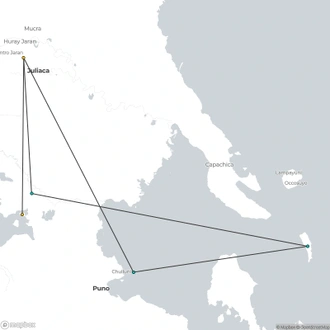 tourhub | Tangol Tours | 3-Day Classic Puno Tour Package | Tour Map