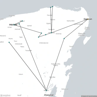 tourhub | Today Voyages | Yucatecan tastes | Tour Map