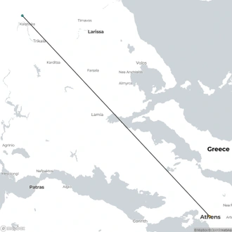 tourhub | Today Voyages | Dreaming of Classical Greece | Tour Map