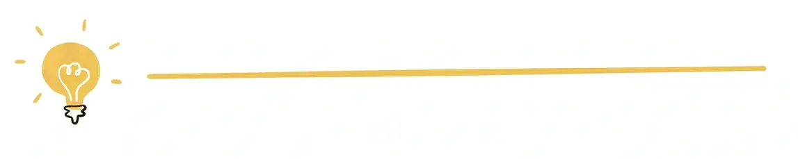A light bulb with an illustration of a yellow line extendei