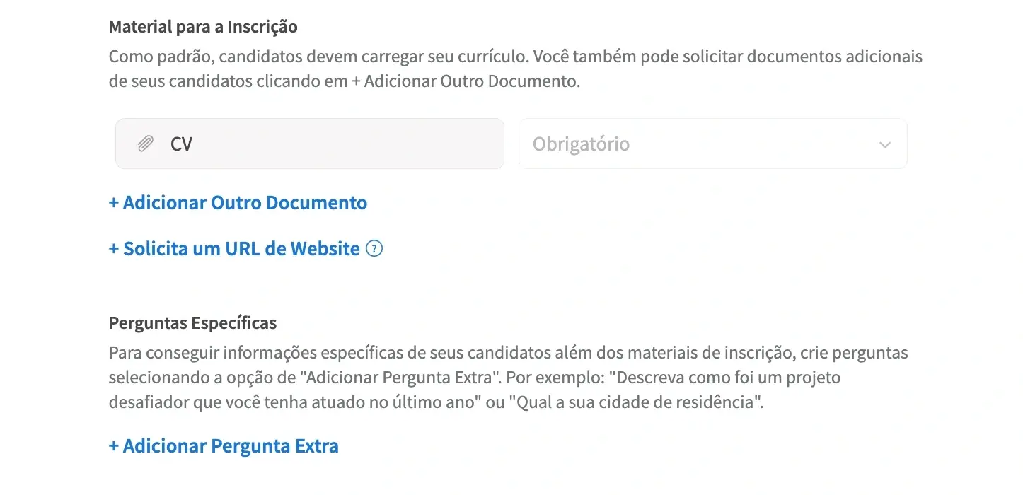 Captura de tela do site do Idealista mostrando como adicionar requisitos de documentos aos anúncios.