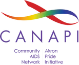 Logo de CANAPI (Community AIDS Network/Akron Pride Initiative)