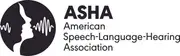 Logo of American Speech-Language-Hearing Association