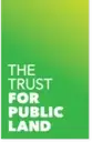 Logo of The Trust for Public Land Creative Placemaking Program