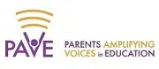 Logo de PAVE (Parents Amplifying Voices in Education)