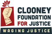 Logo of Clooney Foundation for Justice